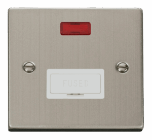 Click Deco 13A Fused Connection Unit With Neon White