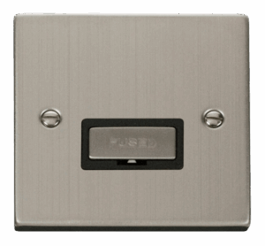 Click Deco 13A Fused Ingot Connection Unit Black