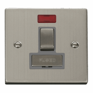 Click Deco 13A Ingot Double Pole Switched Fused Connection Unit With Neon