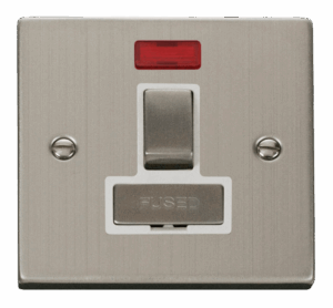 Click Deco 13A Fused Ingot Switched Connection Unit With Neon White