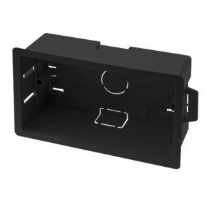 Click Essentials 2 Gang 47Mm Dry Lining Box Black