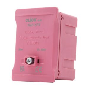 Click Essentials 100A 1 Pole 5 X 2.5~35Mm Link Box Pink