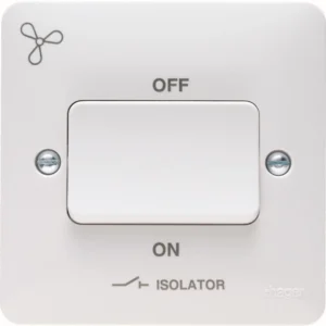 Hager 3 Pole Isolator Switch Lockable with Fan Symbol