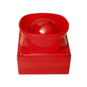 Apollo Multi-Tone Weatherproof Sounder and Visual Indicator (Red)