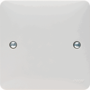 Hager Single Blank Plate