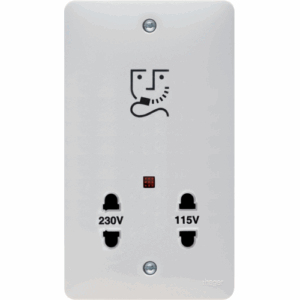 Hager 115/230V Shaver Outlet