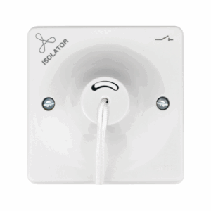 Hager 10A 3 Pole Ceiling Switch Marker Fan & Isolator