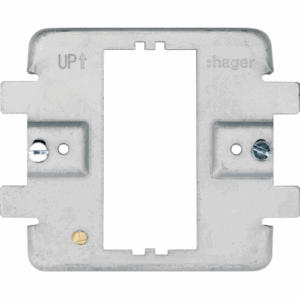 Hager 1 Gang Grid Frame (Grey)