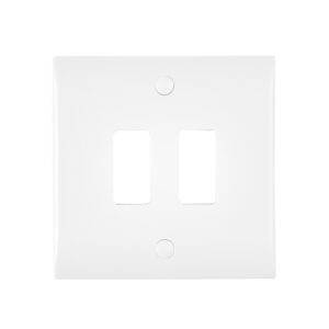 Saxby Electrical Curved Edge 2G Grid Front Plate