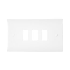 Saxby Electrical Curved Edge 3G Grid Front Plate