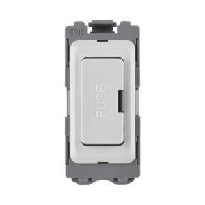 Saxby Electrical Grid 13A Fuse Holder Module White