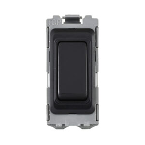 Saxby Electrical Grid 20A SP 2-Way Grid Module Matt Black