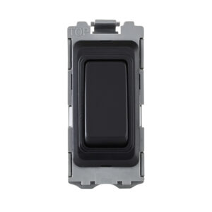 Saxby Electrical Grid 20A DP 2-Way Grid Module Matt Black