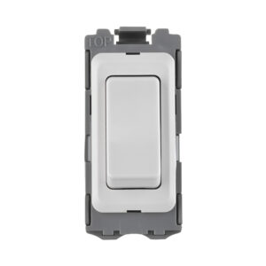 Saxby Electrical Grid 20A DP 2-Way Grid Module White