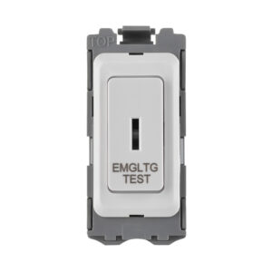 Saxby Electrical Grid 20A DP 2-Way Key Module (EMG LTG TEST) White