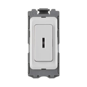 Saxby Electrical Grid 20A DP 2-Way Grid Key Module White