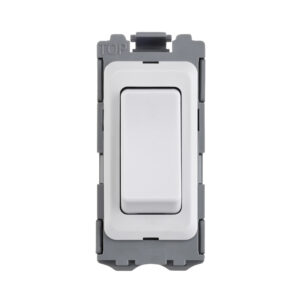 Saxby Electrical Grid 20A SP 2-Way Centre On/Off Grid Switch White