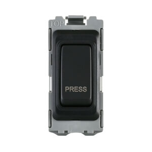 Saxby Electrical Grid 20A SP Retractive (Press) Grid Module Matt Black