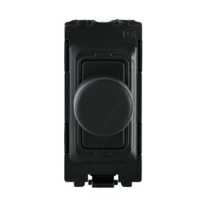 Saxby Electrical Grid 1G 2-Way 100W LED Dimmer Module Matt Black