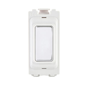 Saxby Electrical Grid Blanking Grid Module Polished Chrome