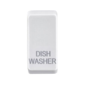 Saxby Electrical Grid Cover Marked "DISHWASHER" White