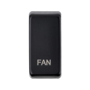 Saxby Electrical Grid Cover Marked "FAN" Matt Black