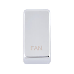 Saxby Electrical Grid Cover Marked "FAN" Polished Chrome