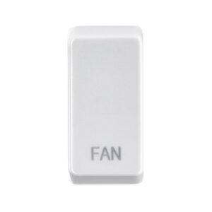 Saxby Electrical Grid Cover Marked "FAN" White