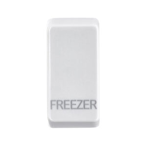 Saxby Electrical Grid Cover Marked "FREEZER" White