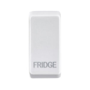 Saxby Electrical Grid Cover Marked "FRIDGE" White