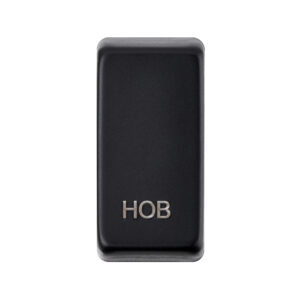 Saxby Electrical Grid Cover Marked "HOB" Matt Black