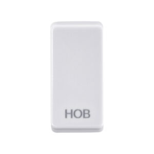 Saxby Electrical Grid Cover Marked "HOB" White