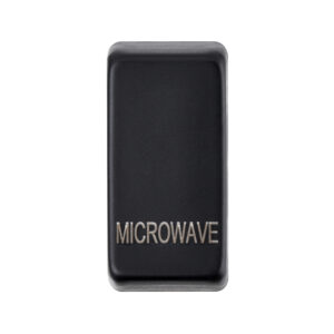 Saxby Electrical Grid Cover Marked "MICROWAVE" Matt Black