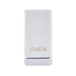 Saxby Electrical Grid Cover Marked "OVEN" Polished Chrome