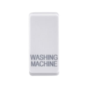 Saxby Electrical Grid Cover Marked "WASHING MACHINE" White