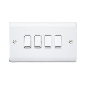 Saxby Electrical Raised Screwed 10AX 4G 2-Way Switch Polished Chrome