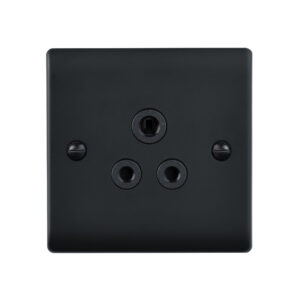 Saxby Electrical Raised Screwed 5A UnSocket Matt Black