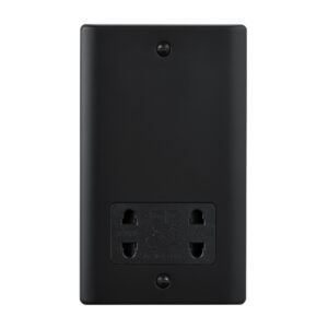 Saxby Electrical Raised Screwed Dual Voltage Shaver Socket Matt Black