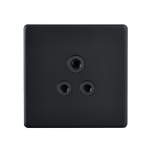 Saxby Electrcial Screwless 5A UnSocket Matt Black