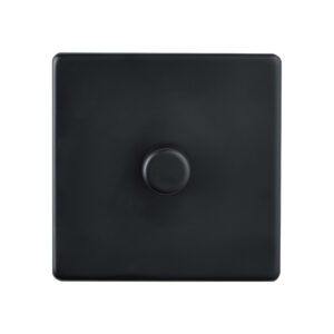 Saxby Electrcial Screwless 1G LED Dimmer 5-100W Matt Black