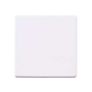 Saxby Electrcial Screwless 1G Blanking Plate Matt White