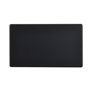 Saxby Electrcial Screwless 2G Blanking Plate Matt Black