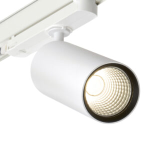 Saxby Lunaro 3-Phase Multi Wattage Track Head 4000K Matt White