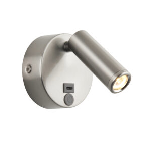 Saxby Lumos Mini 1lt Wall 3W 3000K Stainless Steel