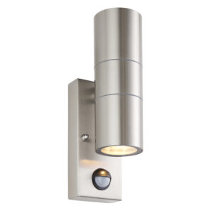 Saxby Scope PIR/Photocell 2lt Wall IP65 Stainless Steel