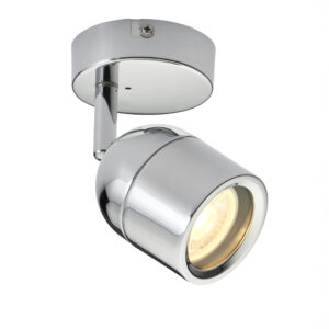 Saxby Knight 1lt Spot IP44 Chrome