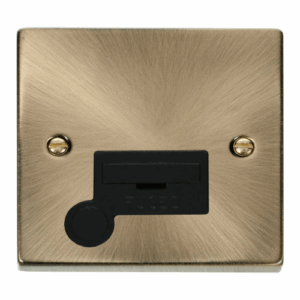 Click Deco 13A Fused Connection Unit With Flex Outlet Black