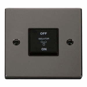 Click Deco 10A 3 Pole Fan Isolation Plate Switch