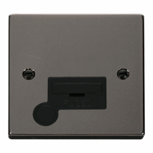 Click Deco 13A Fused Connection Unit With Flex Outlet Black