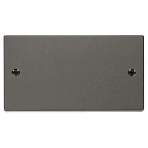 Click Deco 2 Gang Blank Plate